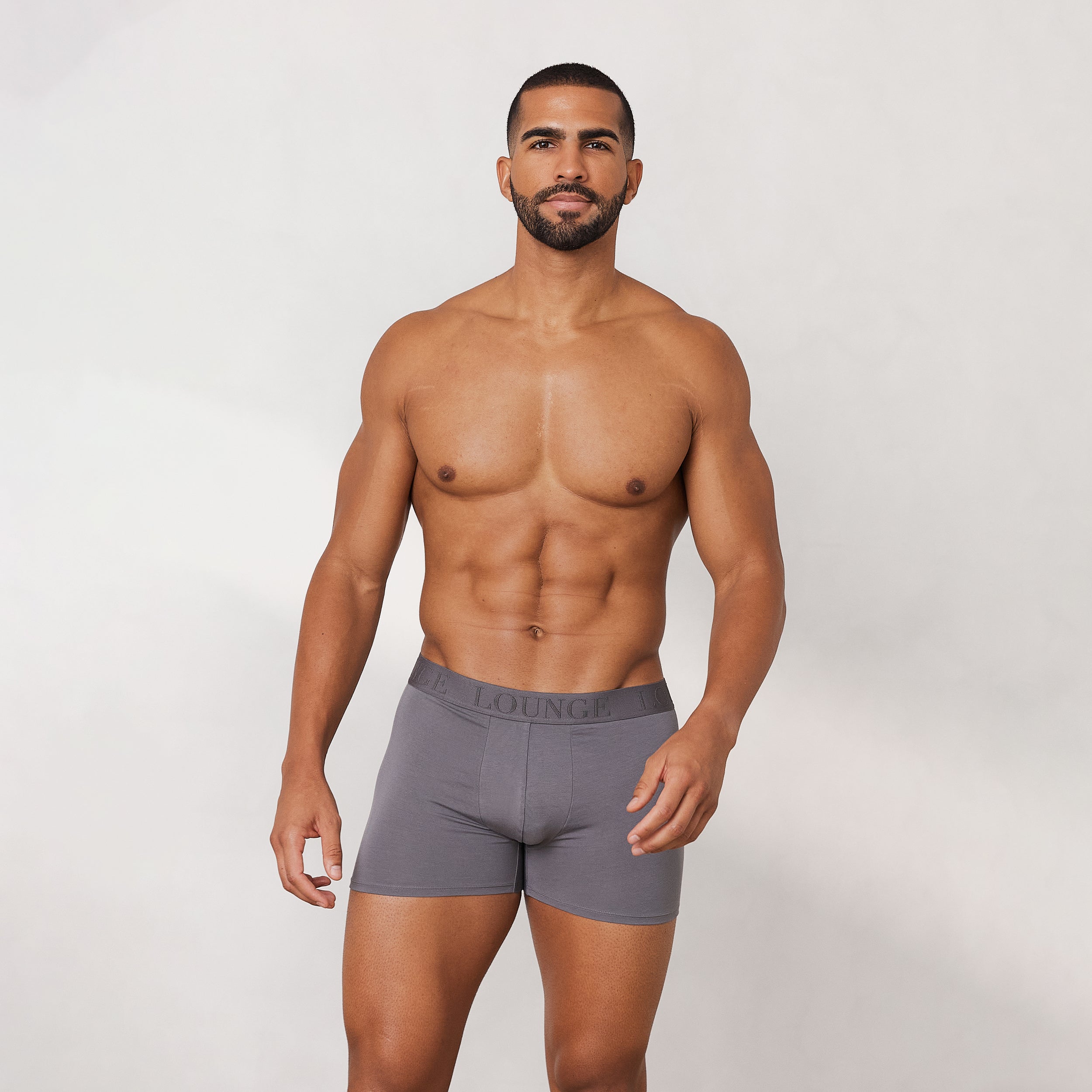 Men's Luxe Boxers (3 Pack) - Charcoal