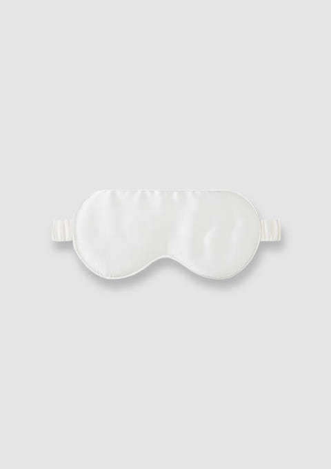 Signature Silk Sleep Mask - Pearl – Lounge Underwear