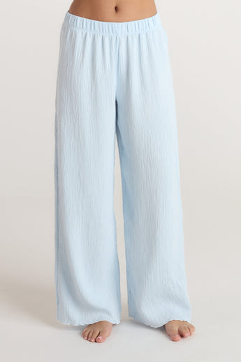 Crinkle Pajama Pants - Blue