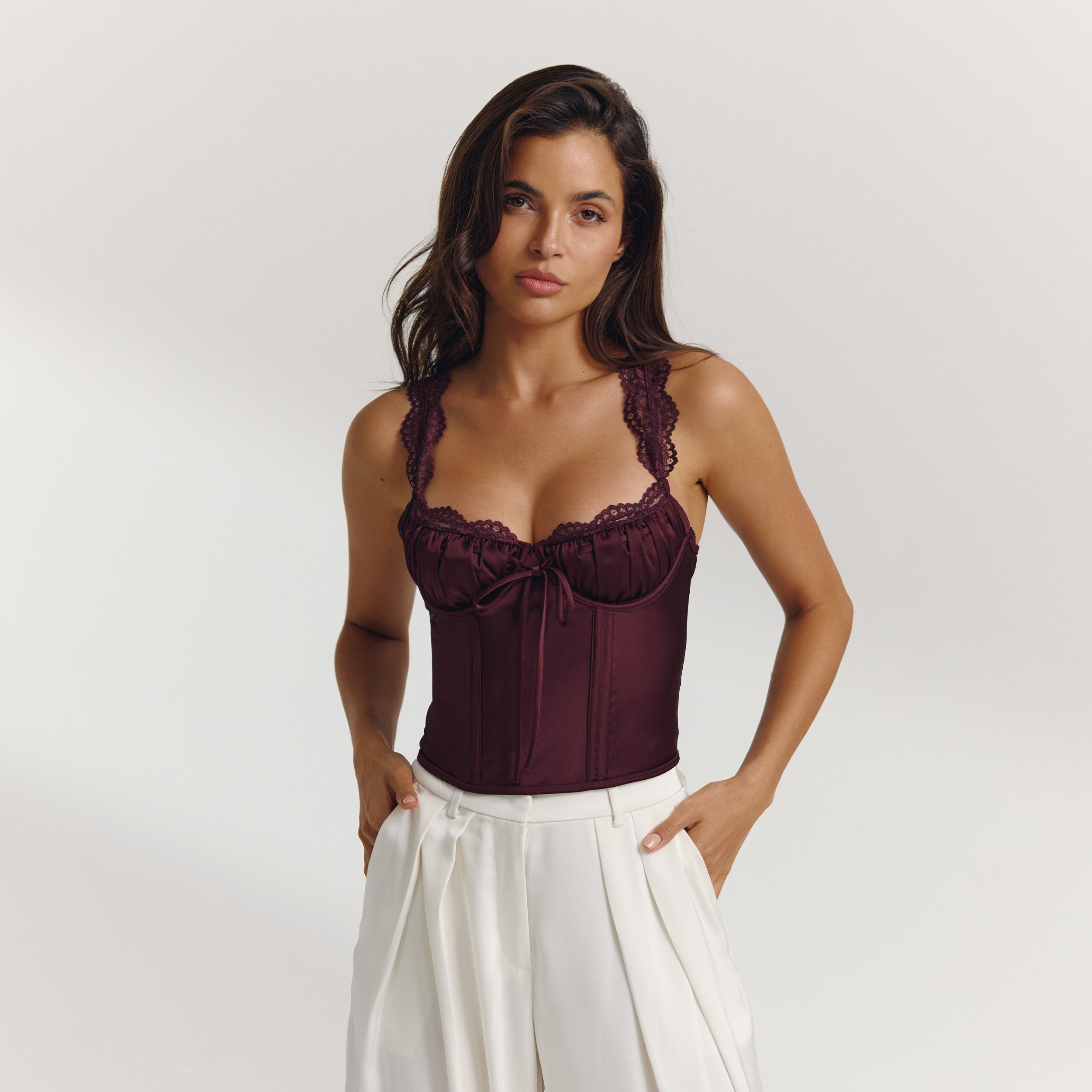 Eledora Corset Top - Plum alternate