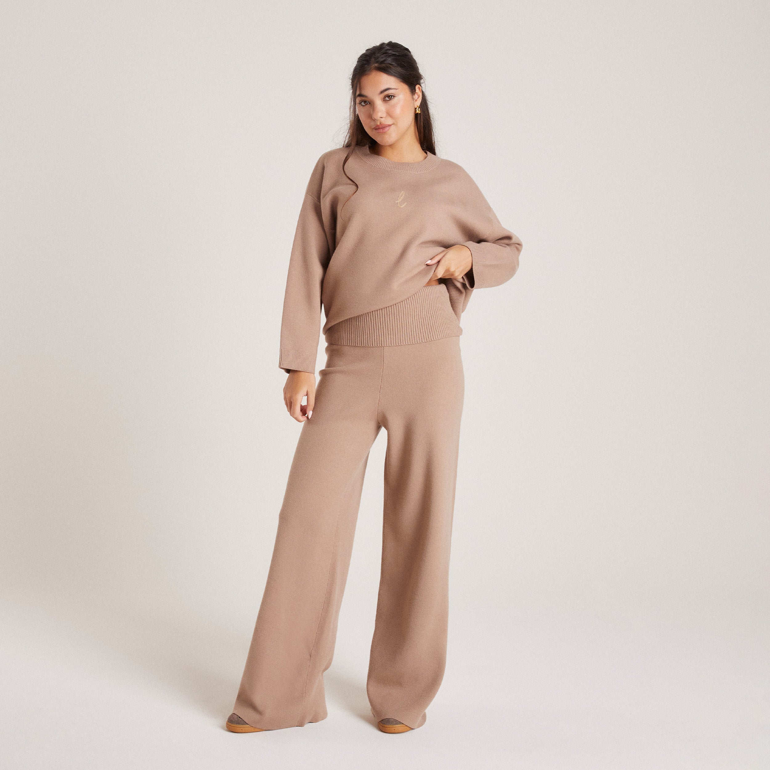 Knitted Pants | Knitted Pants - Mink