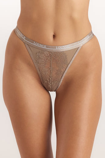 Entice Thong - Mocha