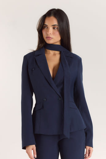 Multiway Fitted Blazer - Navy