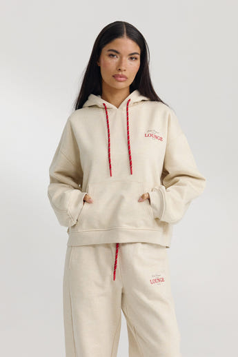 Oversized Hoodie - Oat Marl alternate