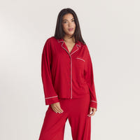 Alpine Dreams Pajama Shirt - Red
