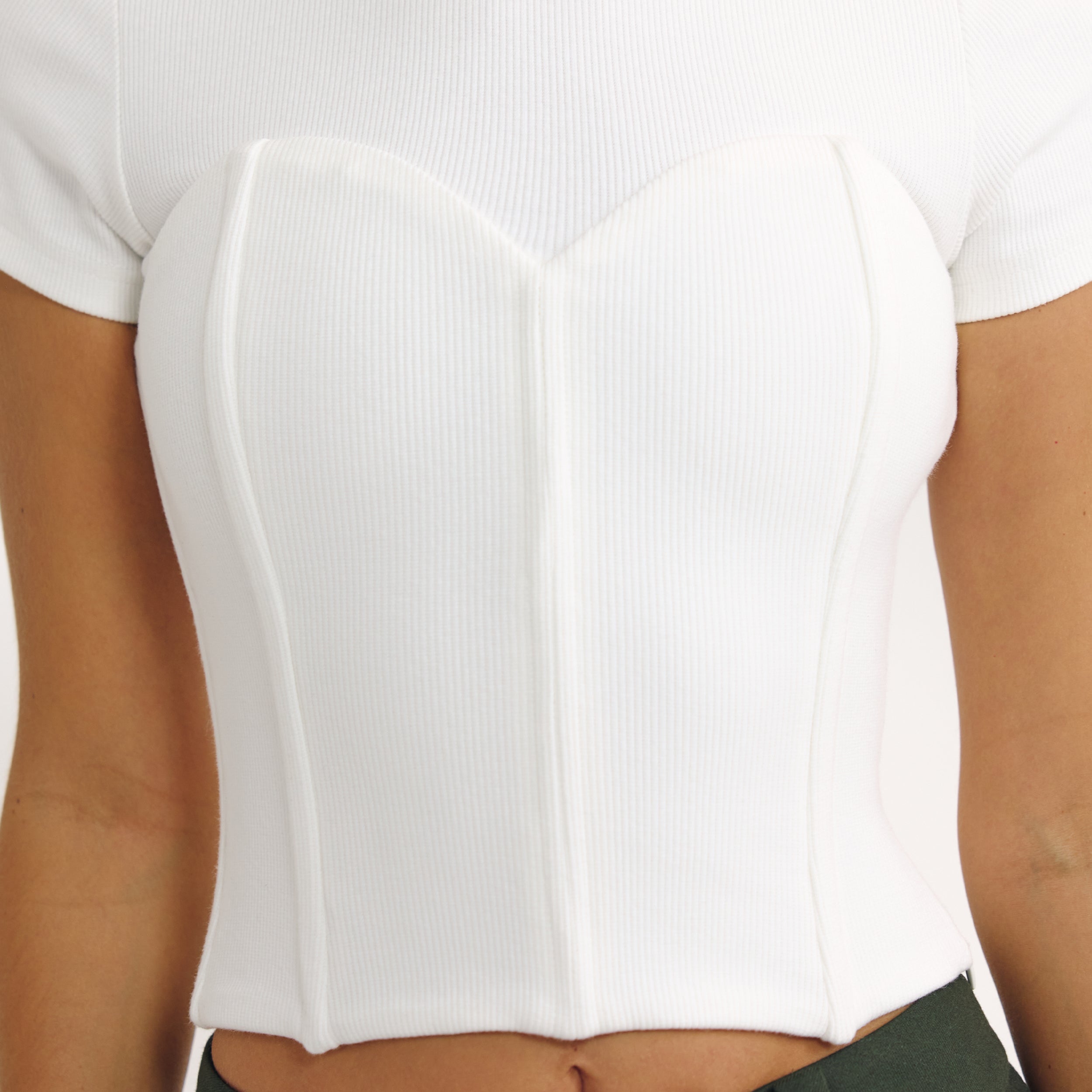 Corset T-Shirt | Corset T-Shirt - Off White