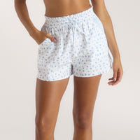 Bloom & Stripe Pyjama Shorts - Blue