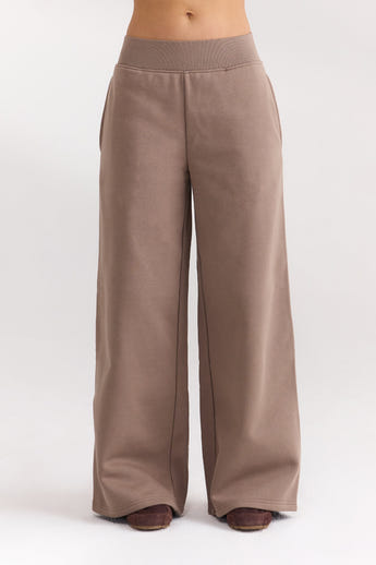 Straight-Leg Joggers - Mushroom