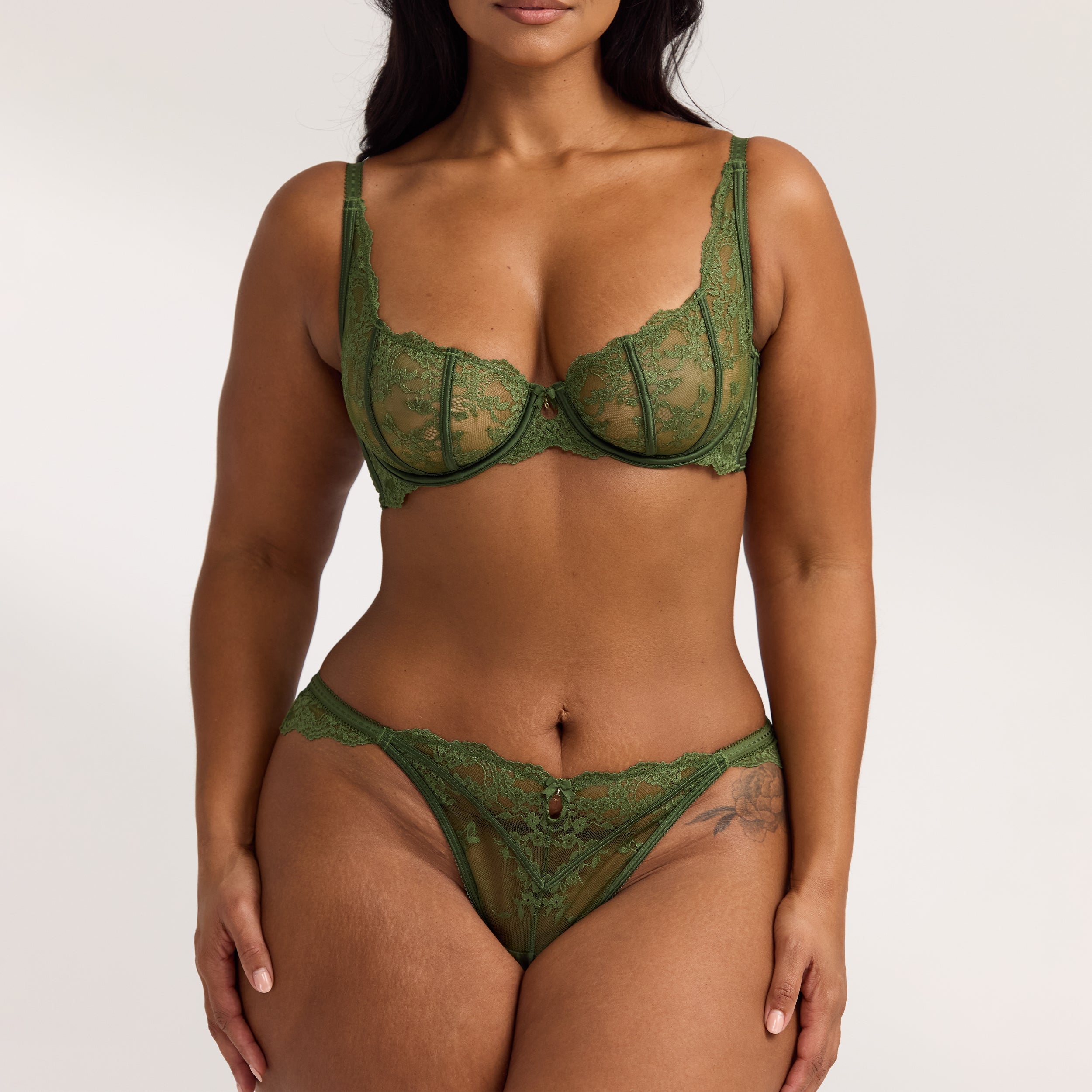Enchant Plunge Bra - Olive