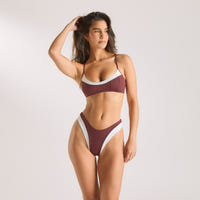 Monaco Bralette Bikini Top - Plum