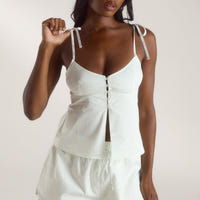 Bloom & Stripe Cami Pajama Top - Sage