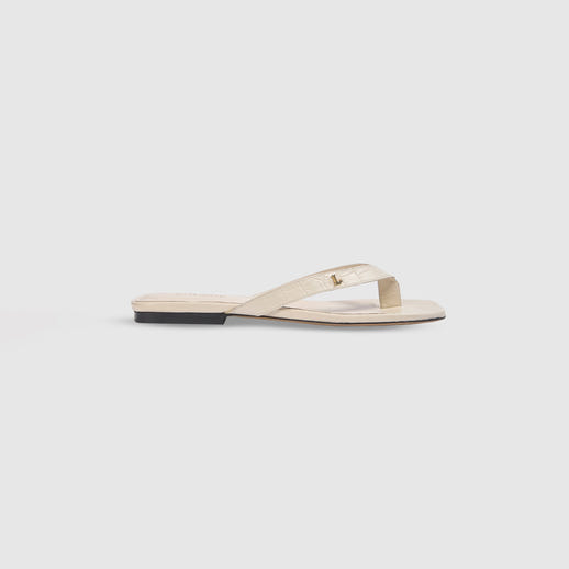 Brielle Flip Flops - Cream