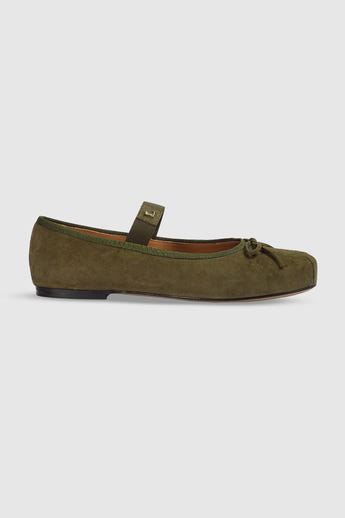 Juna Ballet Flats - Olive