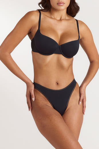 Comfort Balconette Bra - Black alternate