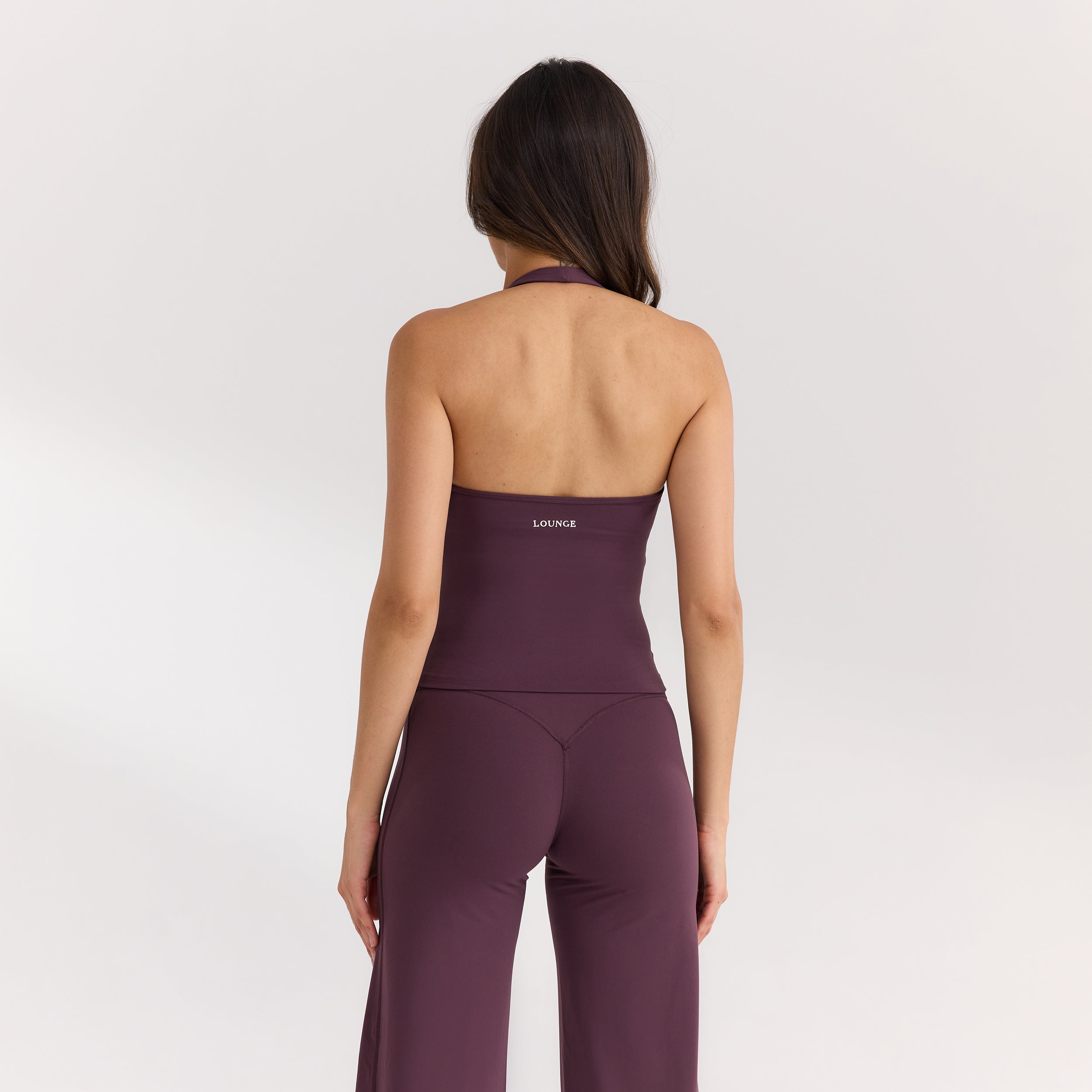 ContourSoft™ Halter-Neck Top with Built-In Bra | ContourSoft™ Halter-Neck Top with Built-In Bra - Cherry Lacquer