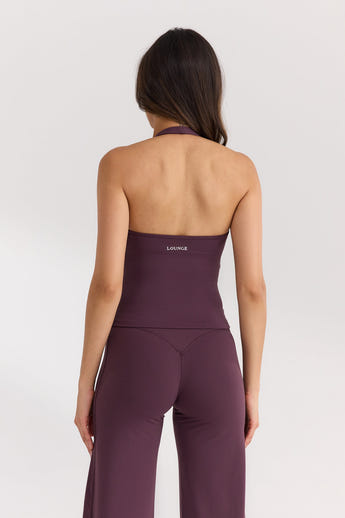 ContourSoft™ Halter-Neck Top with Built-In Bra - Cherry Lacquer alternate