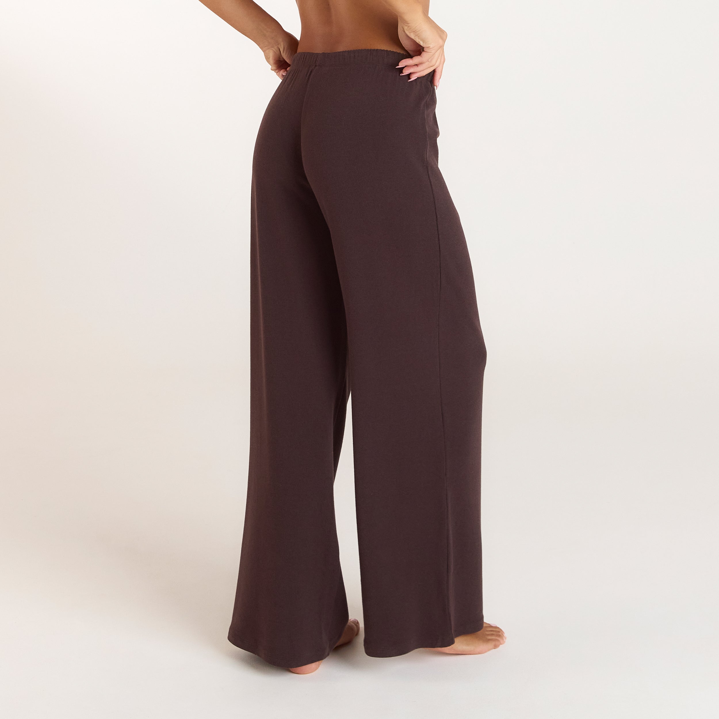 Ribbed Pajama Pants - Dark Chocolate alternate