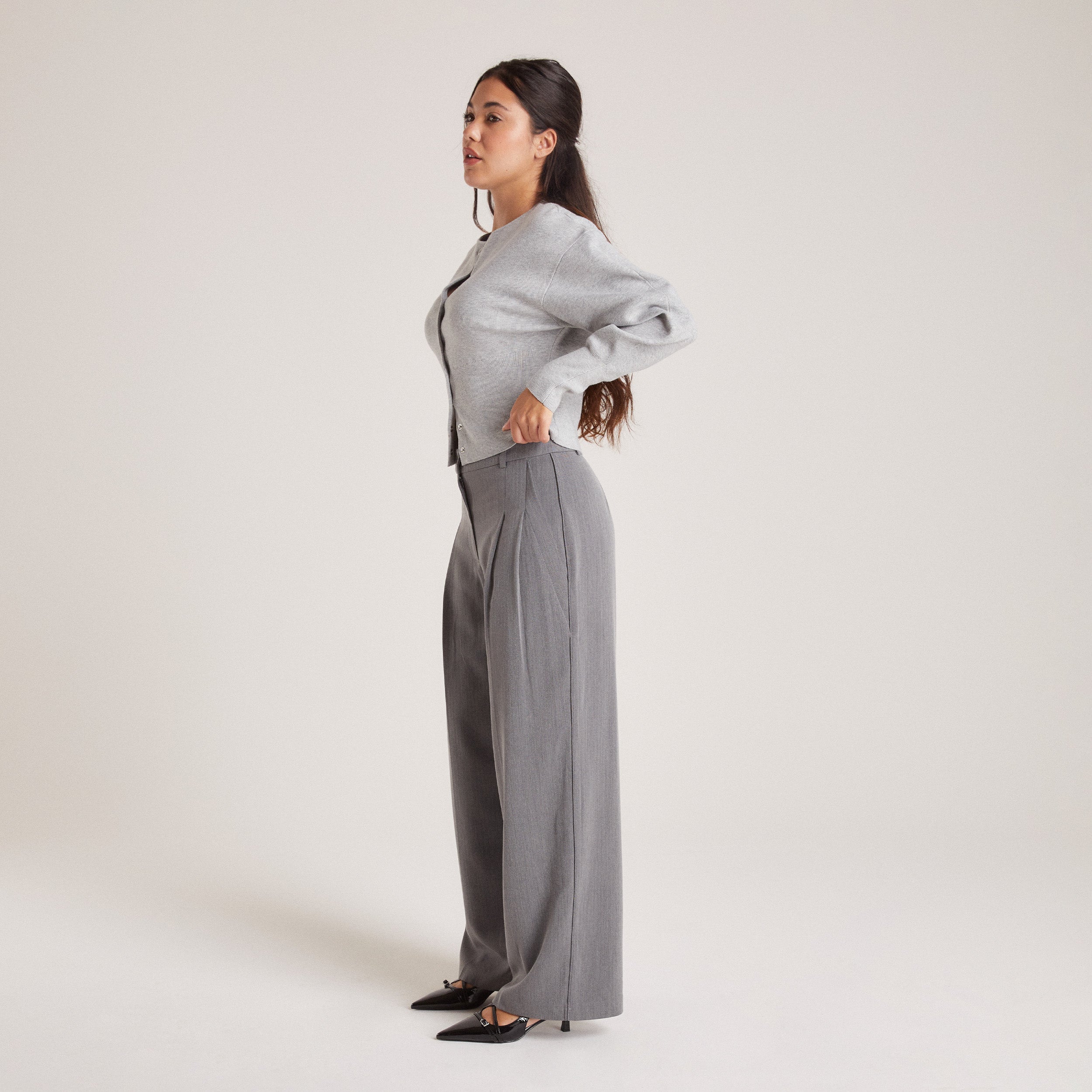 Tailored Pants | Tailored Trousers - Grey