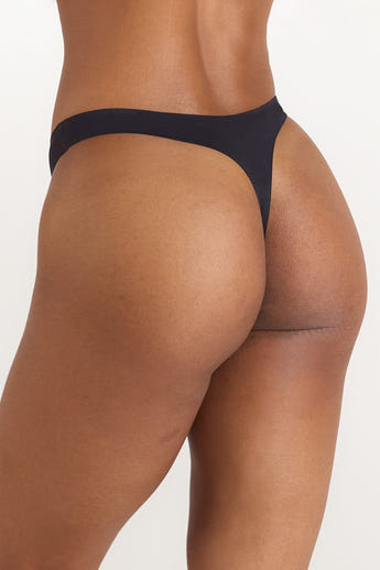 PillowSoft™ Thong - Black alternate