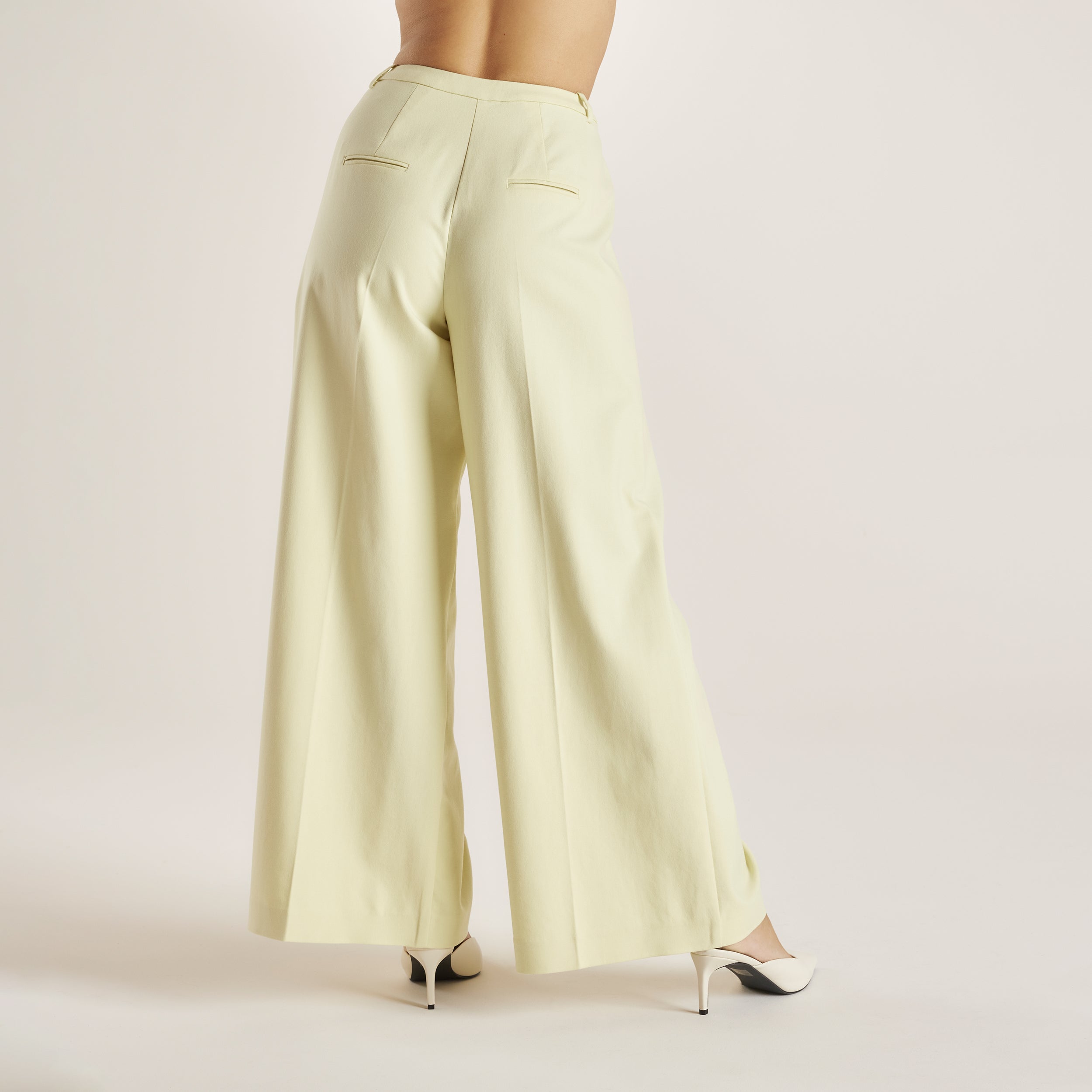 Woven Wide-Leg pants | Woven Wide-Leg Pants - Buttermilk