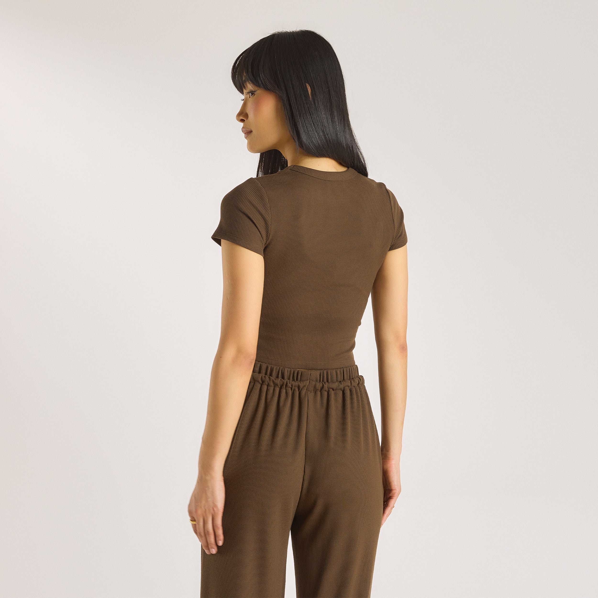 Waffle Baby Tee - Chocolate alternate