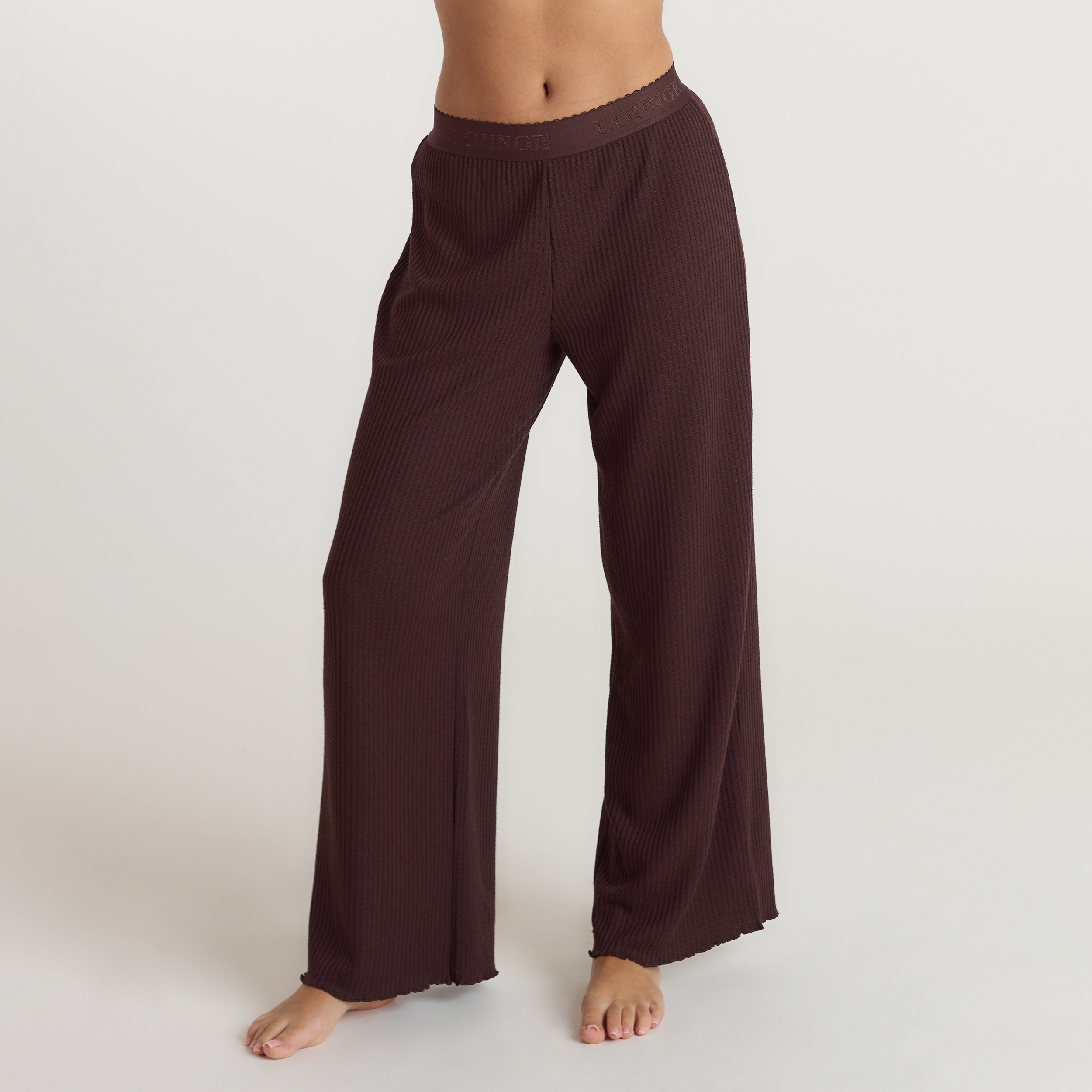 Soft Waffle Pajama Bottoms | Soft Waffle Pajama Bottoms - Dark Chocolate
