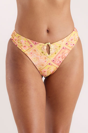 Celestial Front Gather Bikini Briefs - Celestial Print alternate