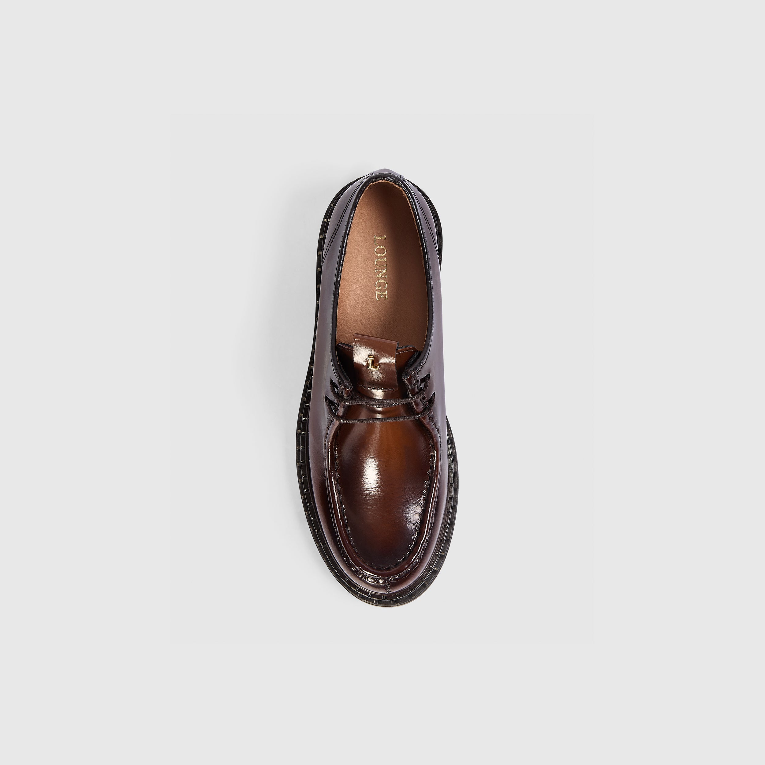 Etta Lace-Up Chunky Loafers | Etta Lace-Up Chunky Loafers - Tan