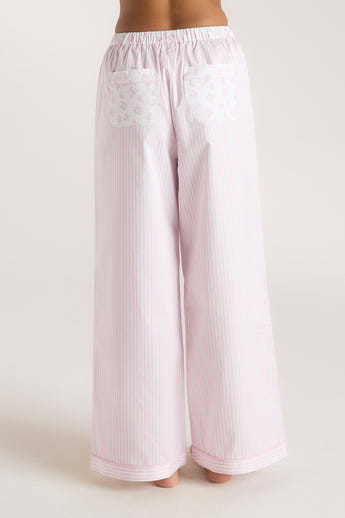 Bloom & Stripe Pajama Pants - Pink alternate