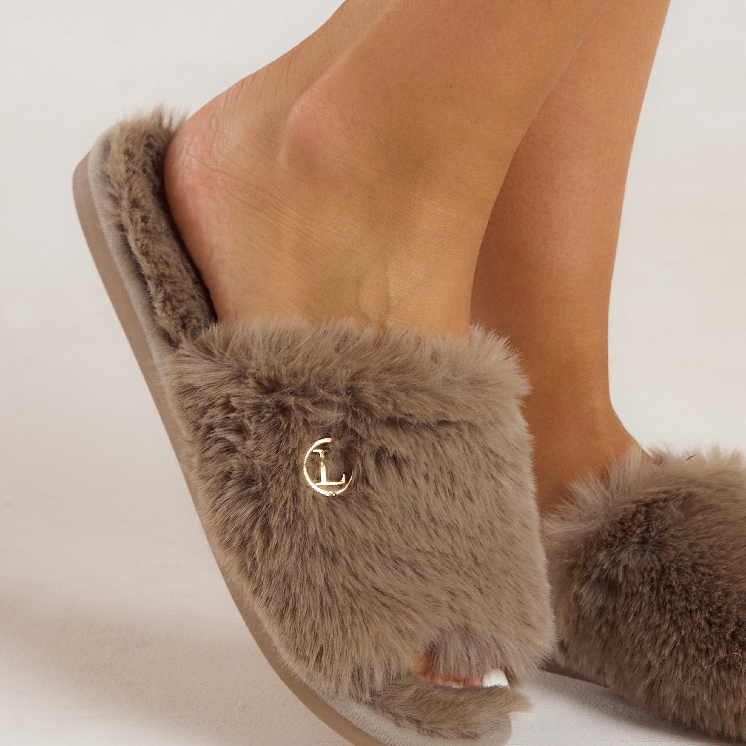 Scarlett Slippers - Taupe alternate