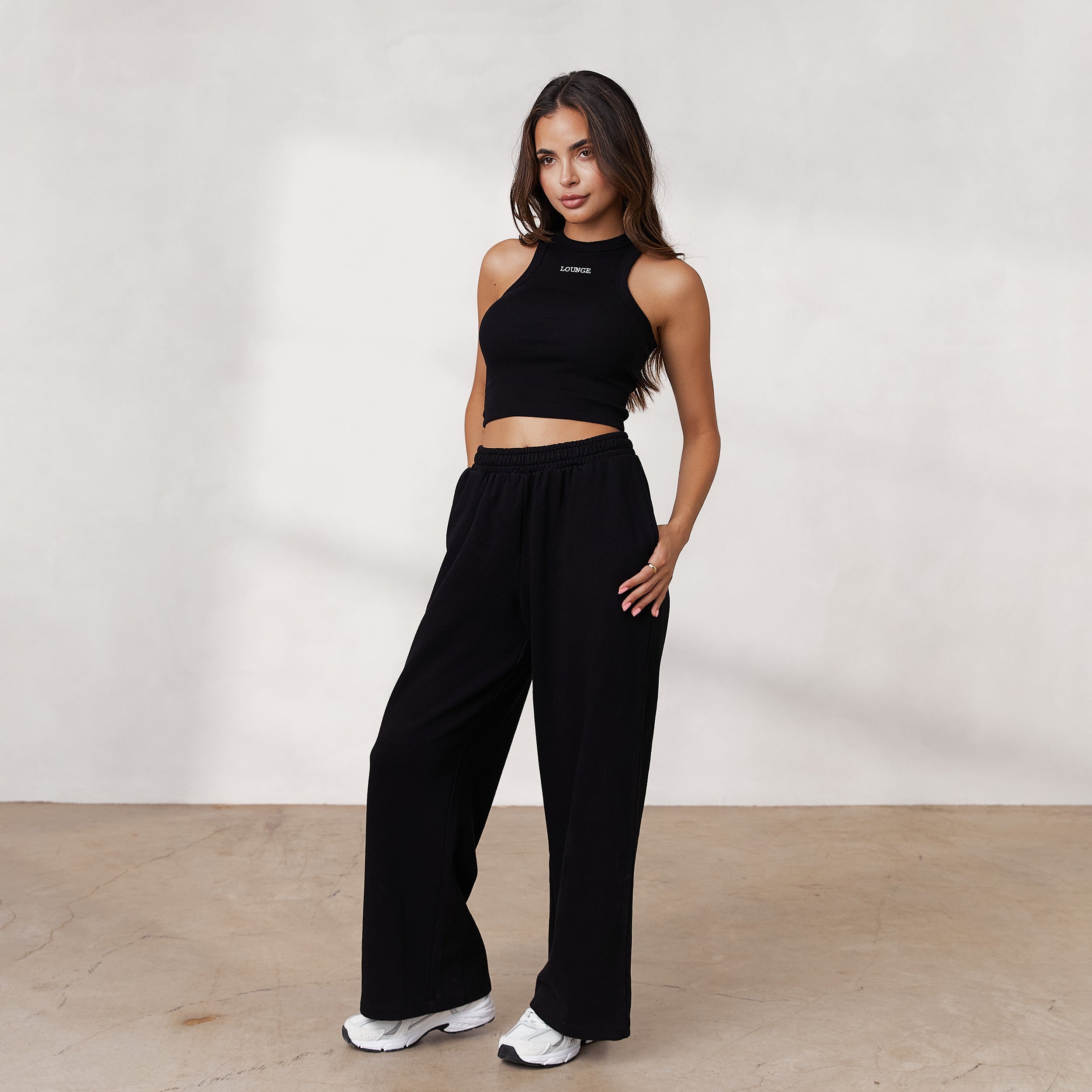 Petite wide leg discount sweatpants