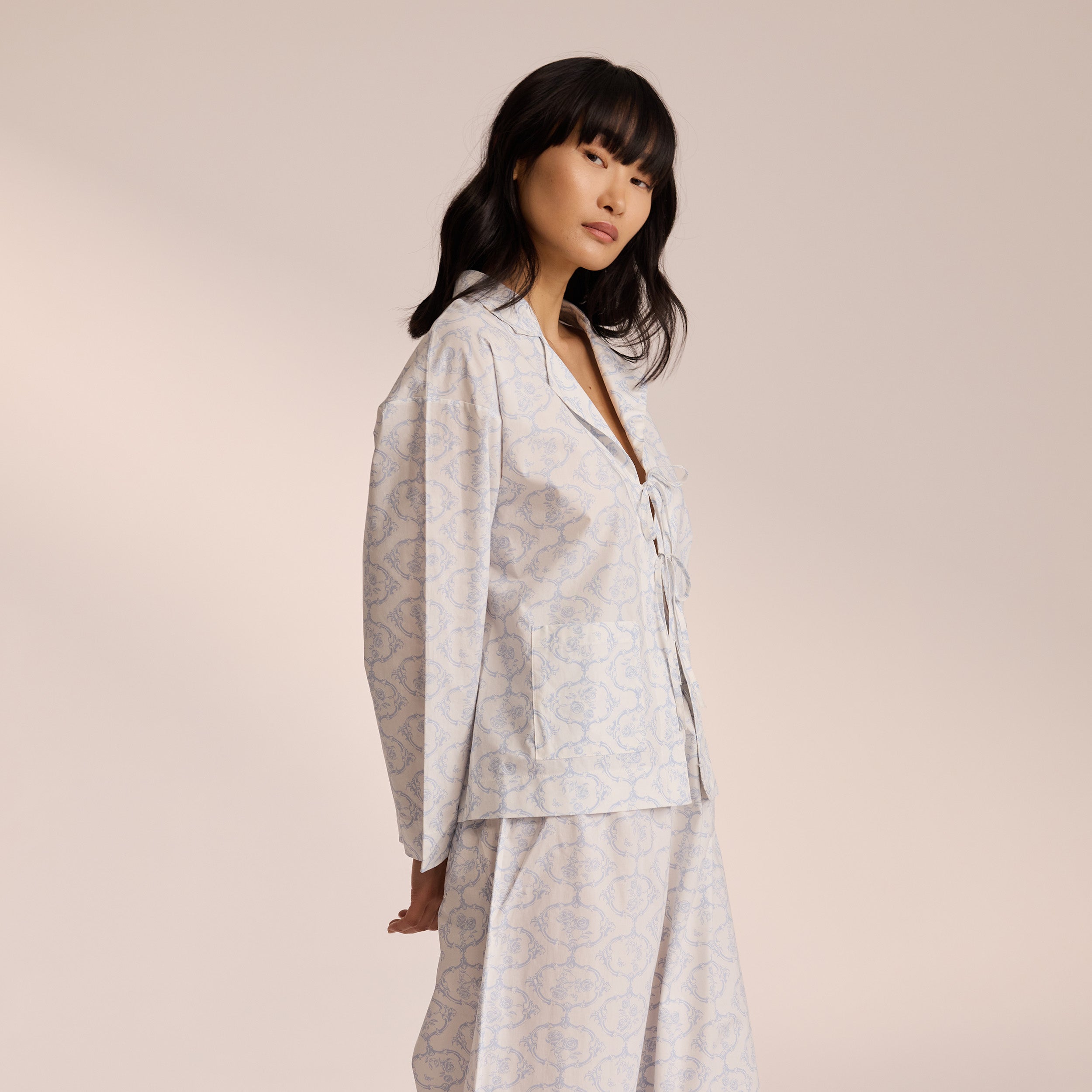 Cotton Pajama Shirt  | Miki, S