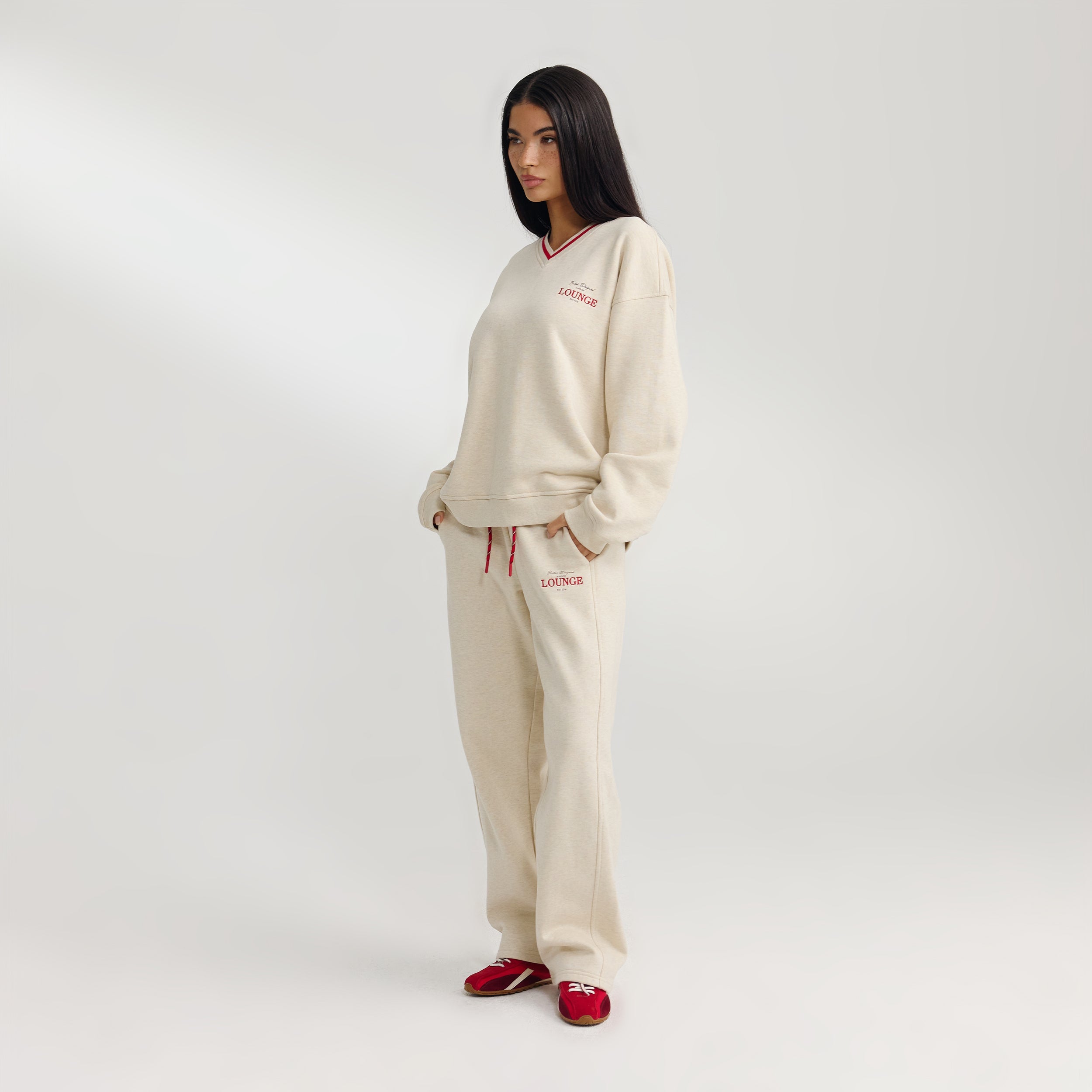 V-Neck Sweater | V-Neck Sweater - Oat Marl