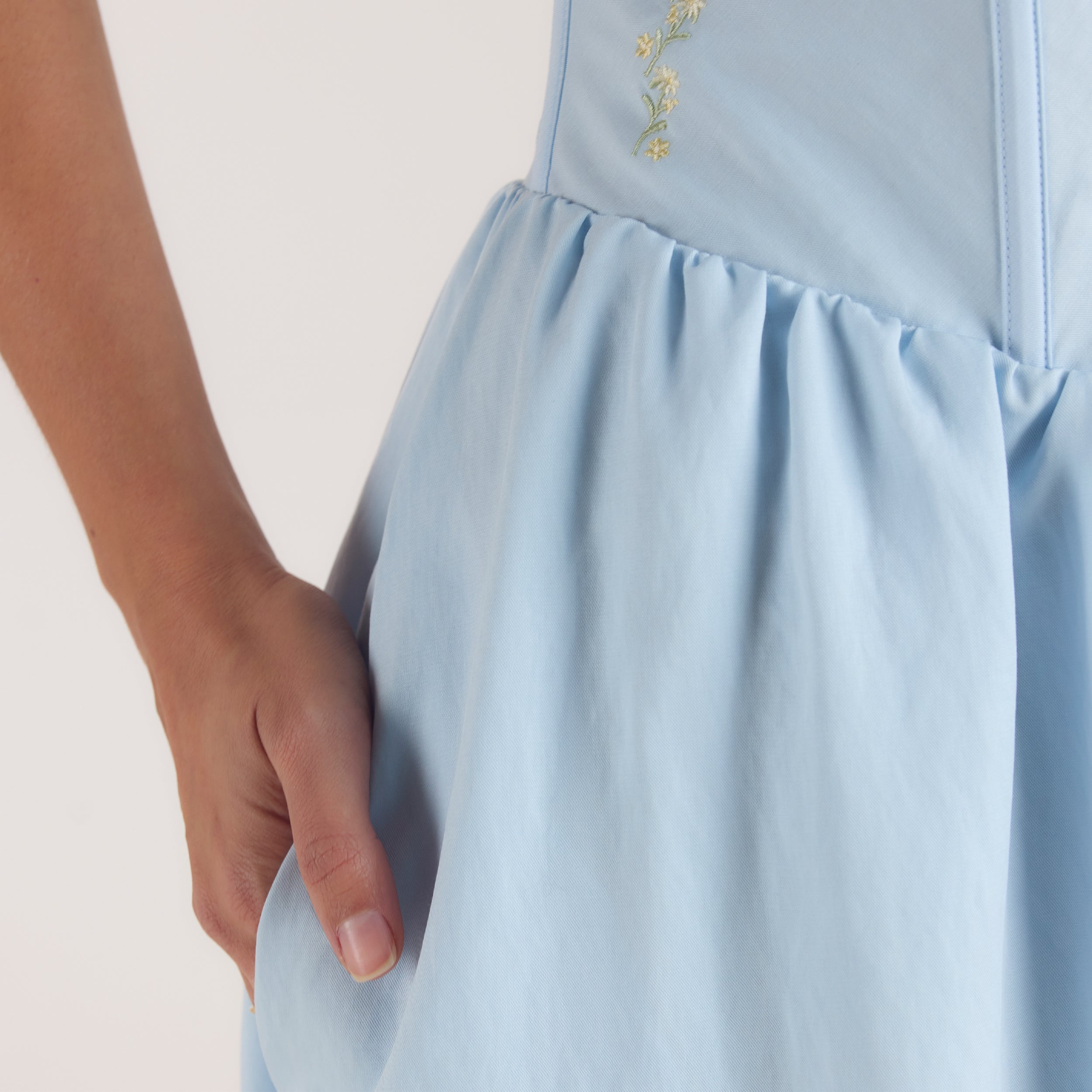 Corset Maxi Dress | Corset Maxi Dress - Blue