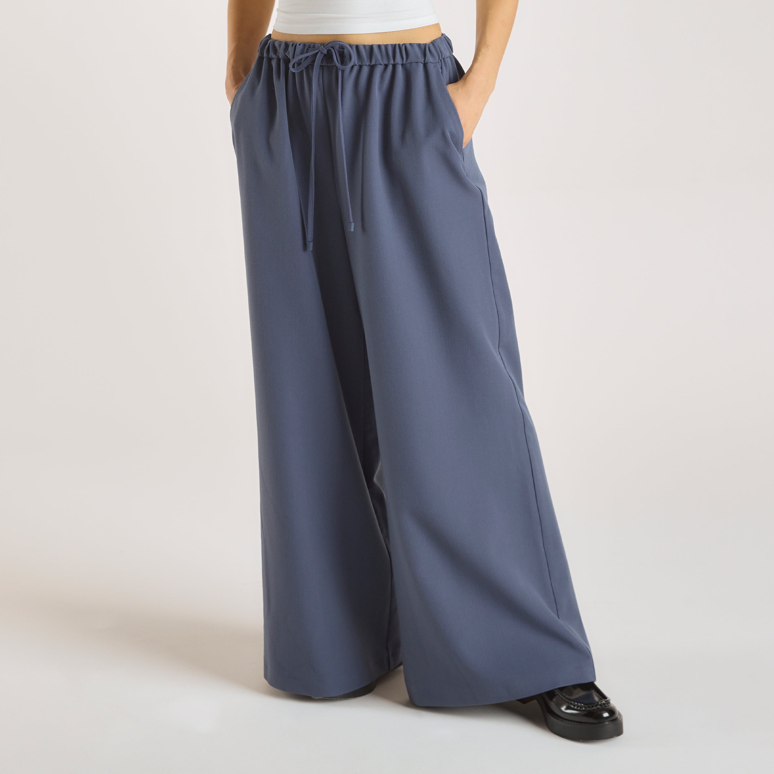 Relaxed-Fit Tailored Pants  | Relaxed-Fit Tailored Pants - Blue