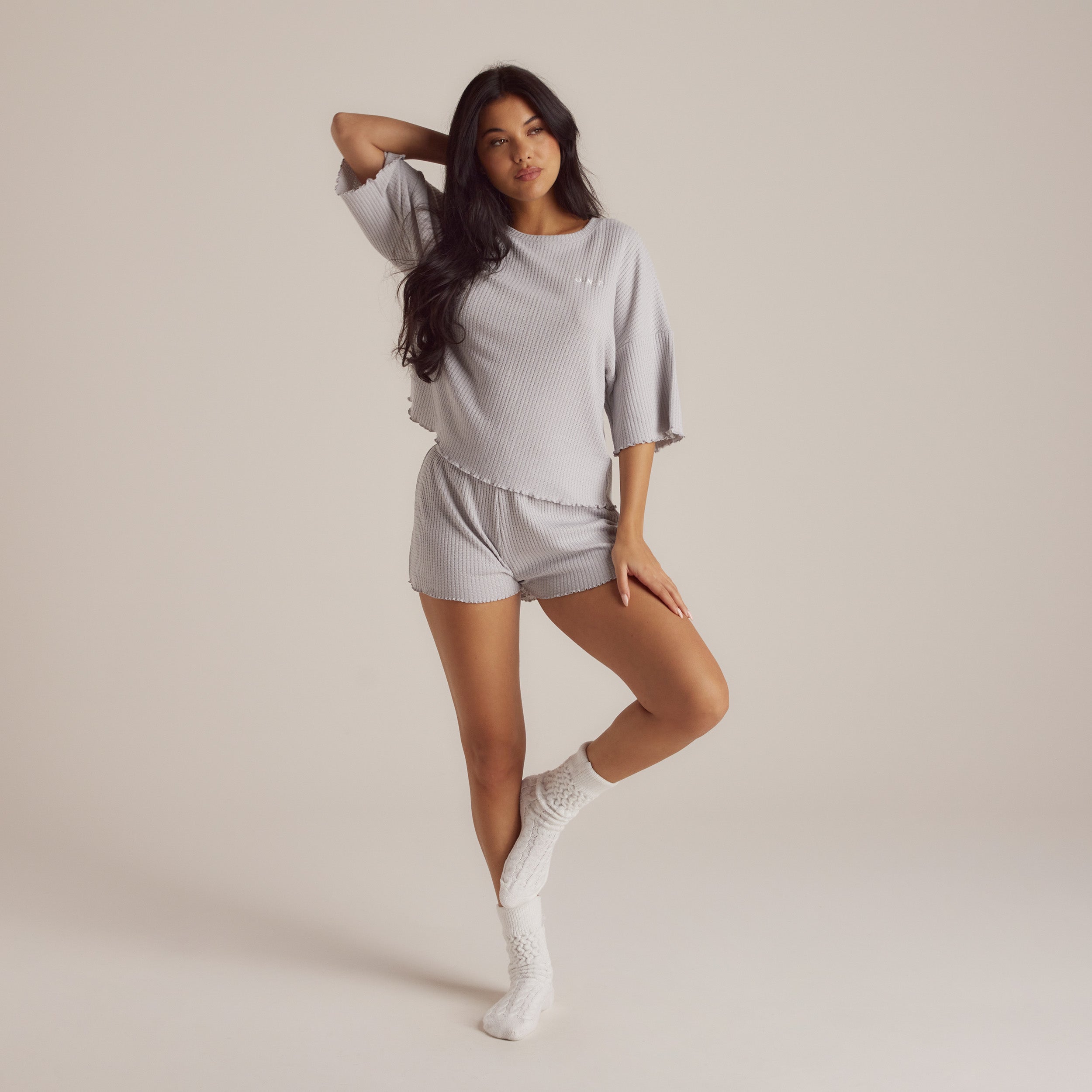 Soft Waffle Pajama Shorts  | Imaani, S