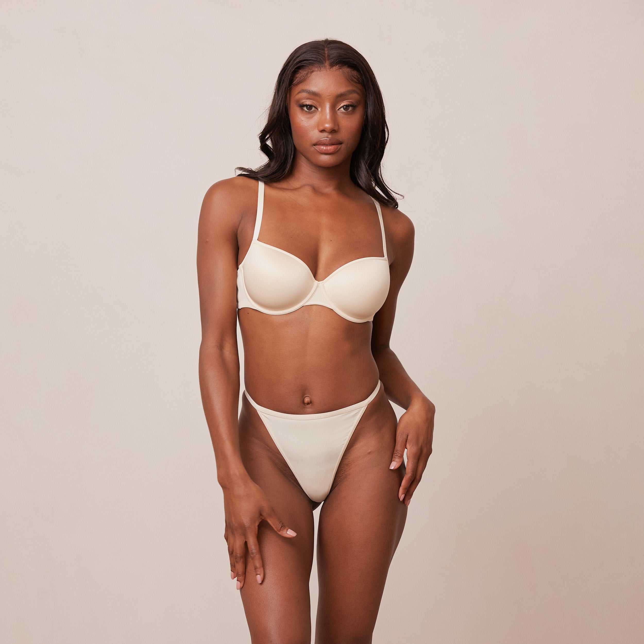Your Everyday T-shirt Bra | Amina, 34D/S (Thong)
