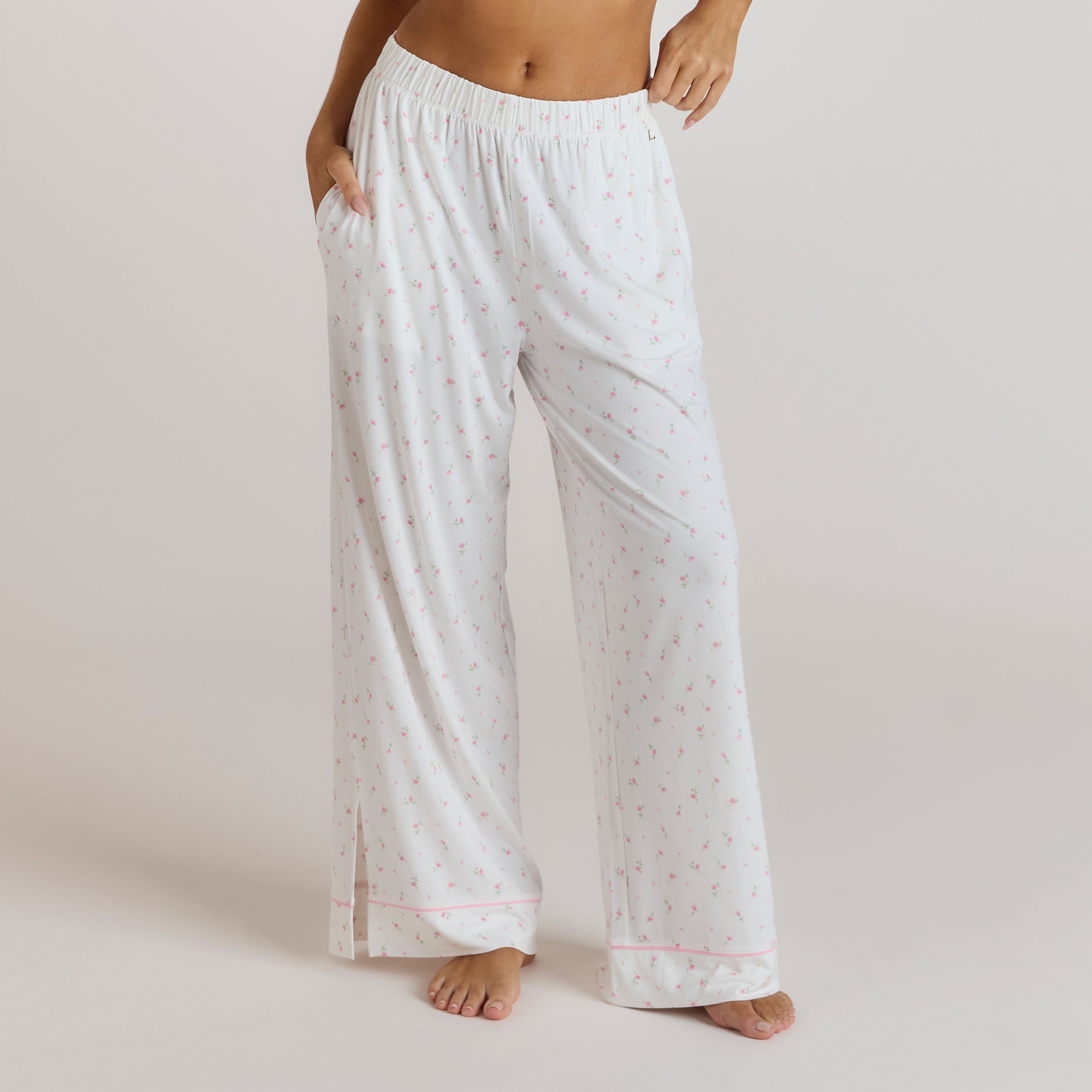 Modal Pyjama Pants | Modal Pajama Pants - Floral Print