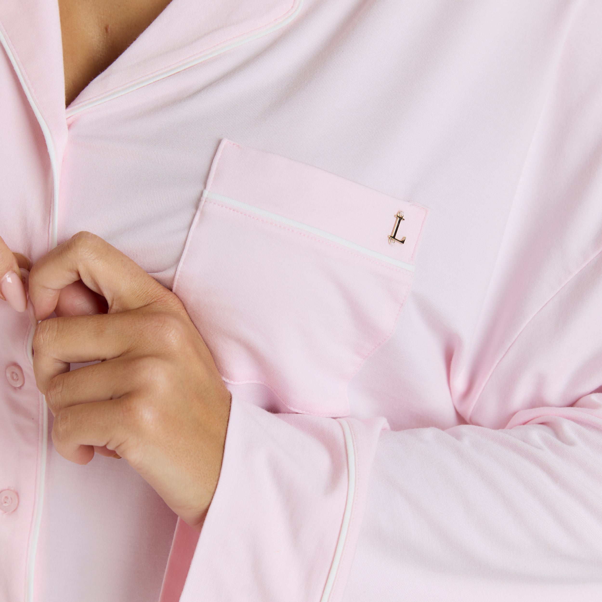 Modal Pyjama Shirt | Modal Pajama Shirt - Pink
