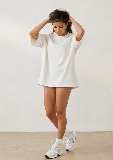 Essential Oversized T-Shirt - Off White – Lounge Underwear