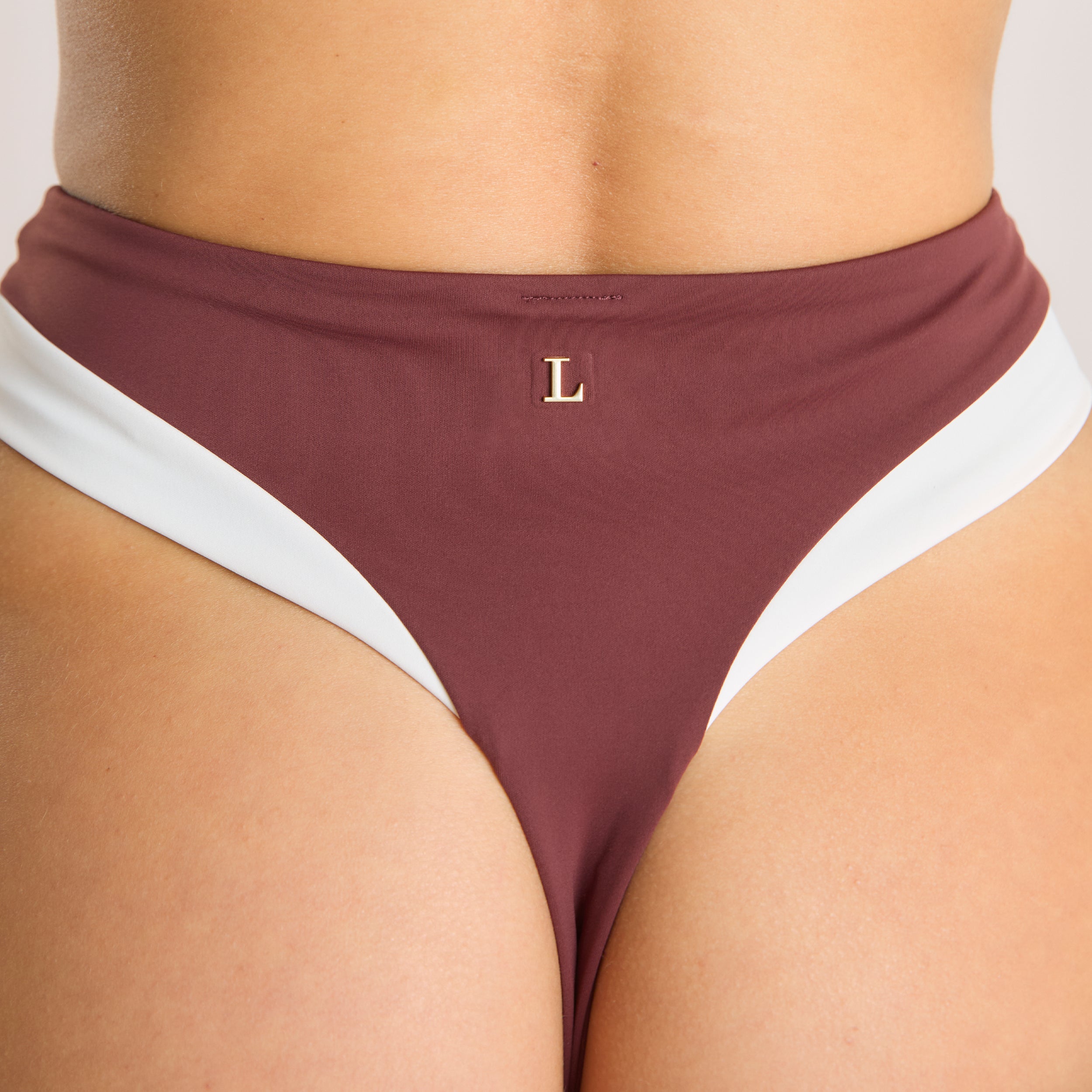 Monaco High-Waisted Bikini Thong | Monaco High-Waisted Bikini Thong - Plum