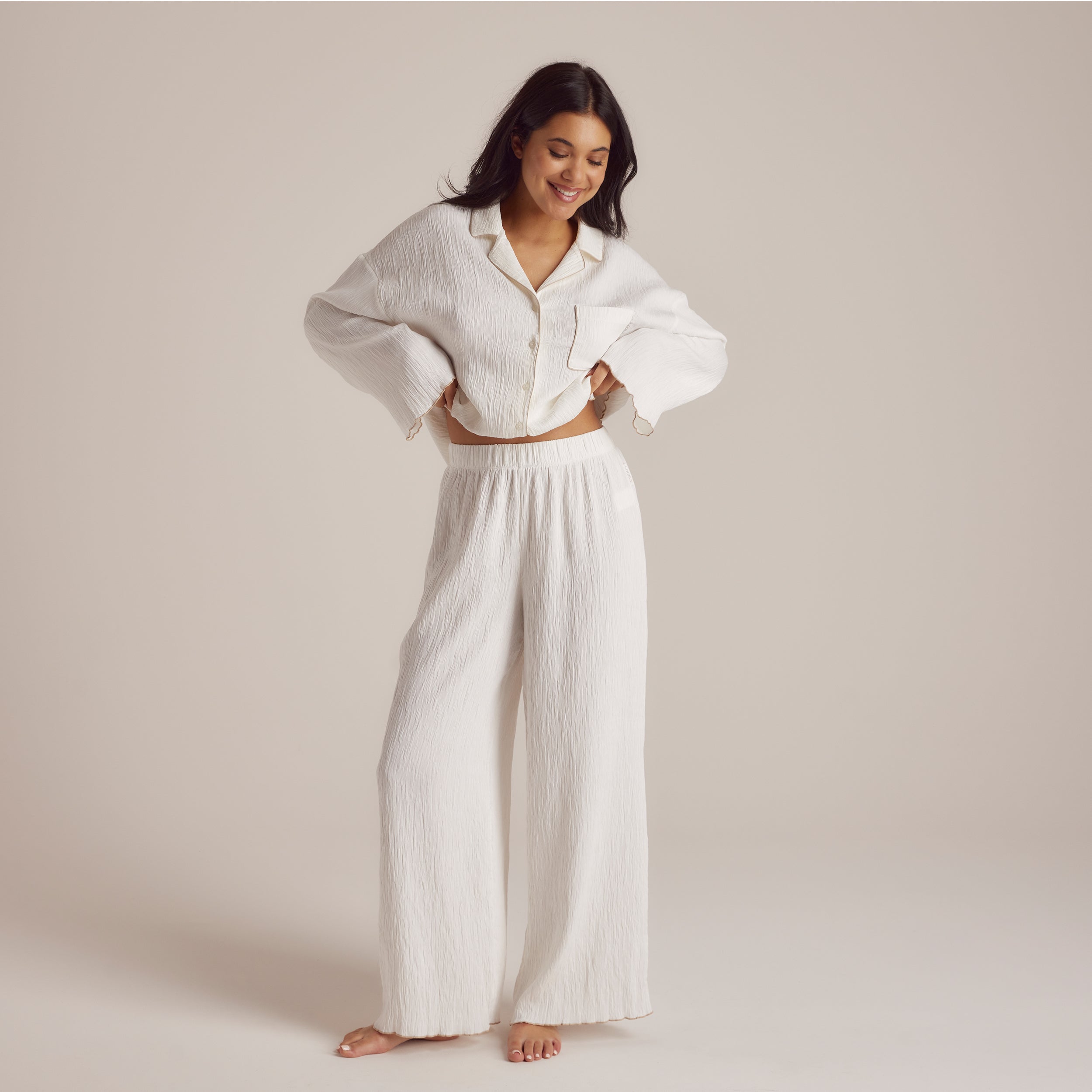 Crinkle Pajama Pants | Imaani, S