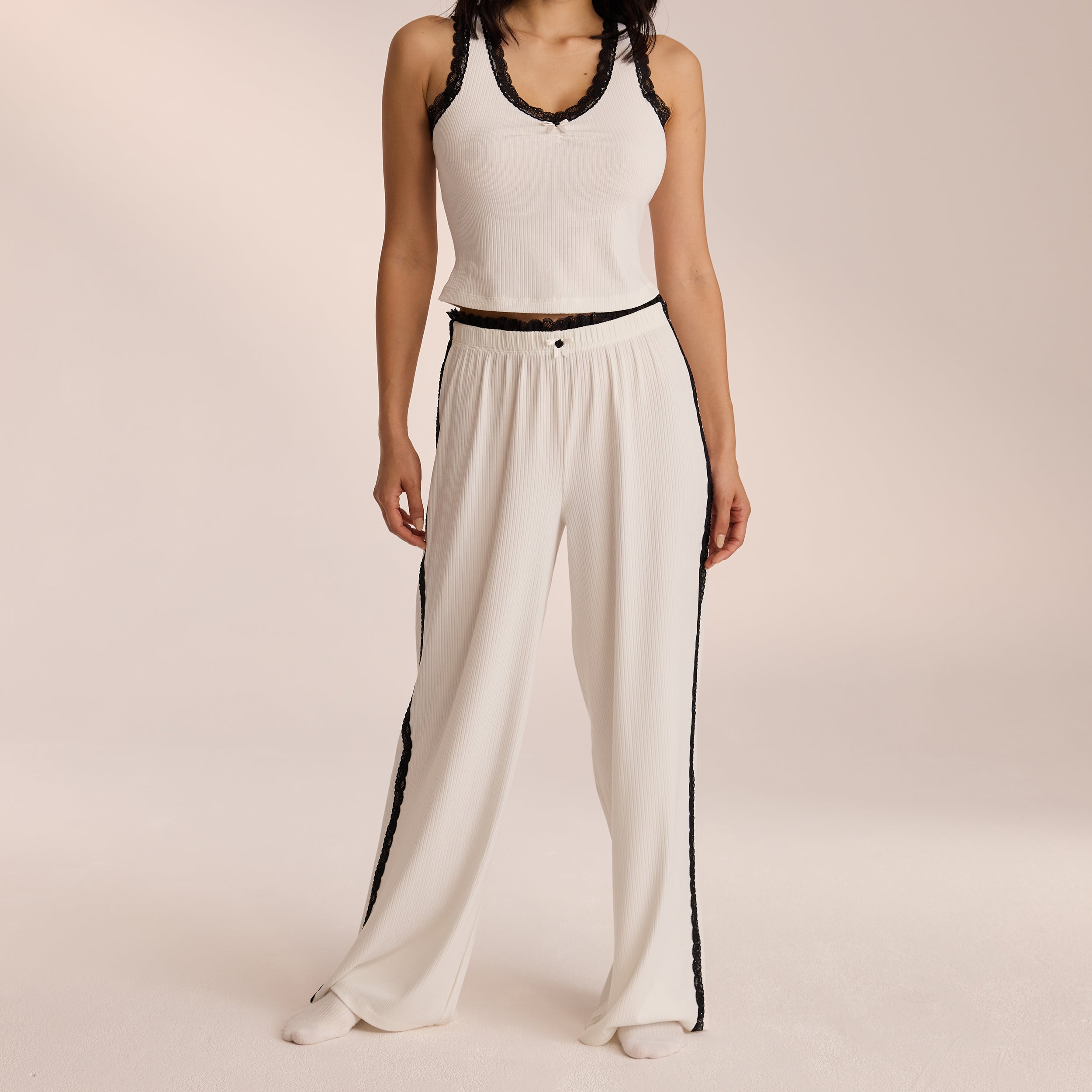 Lace Pajama Pants  | Miki, S