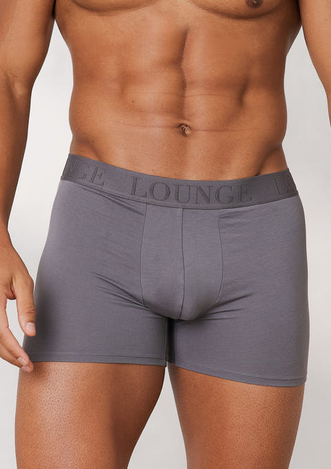 Men's Luxe Boxers (3 Pack) - Charcoal – Lounge Underwear