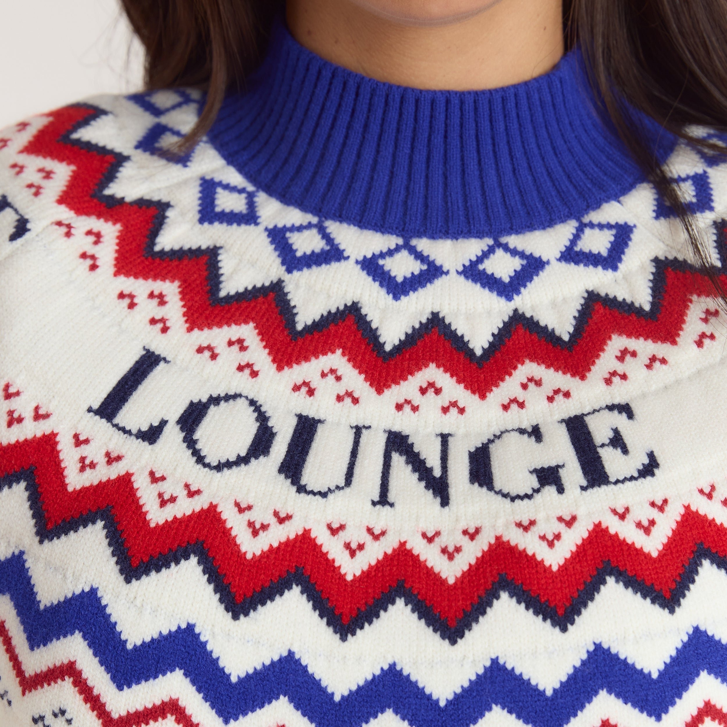 Fairisle Knitted Jumper | Fairisle Knitted Jumper - Cream/Red