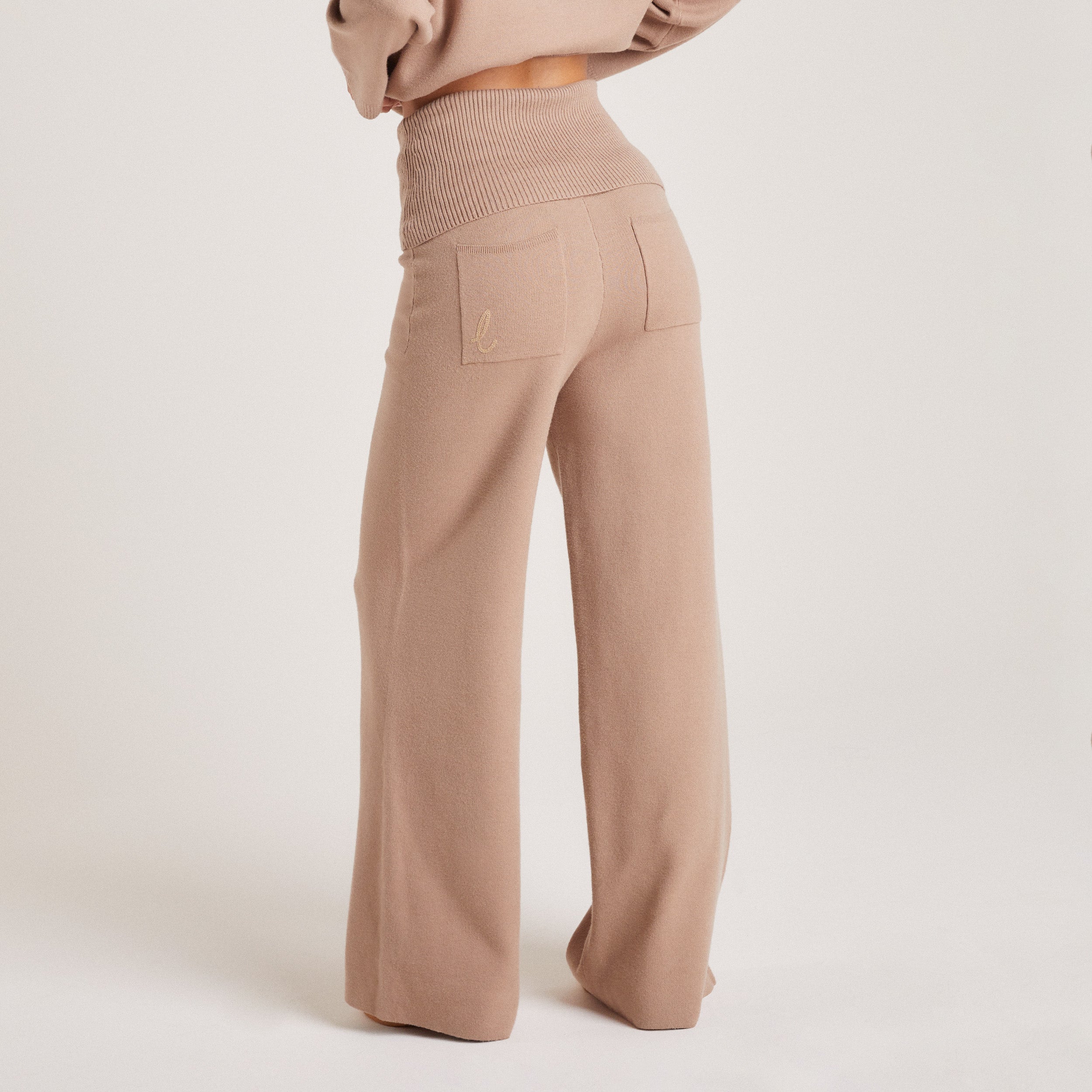 Knitted Pants | Knitted Pants - Mink