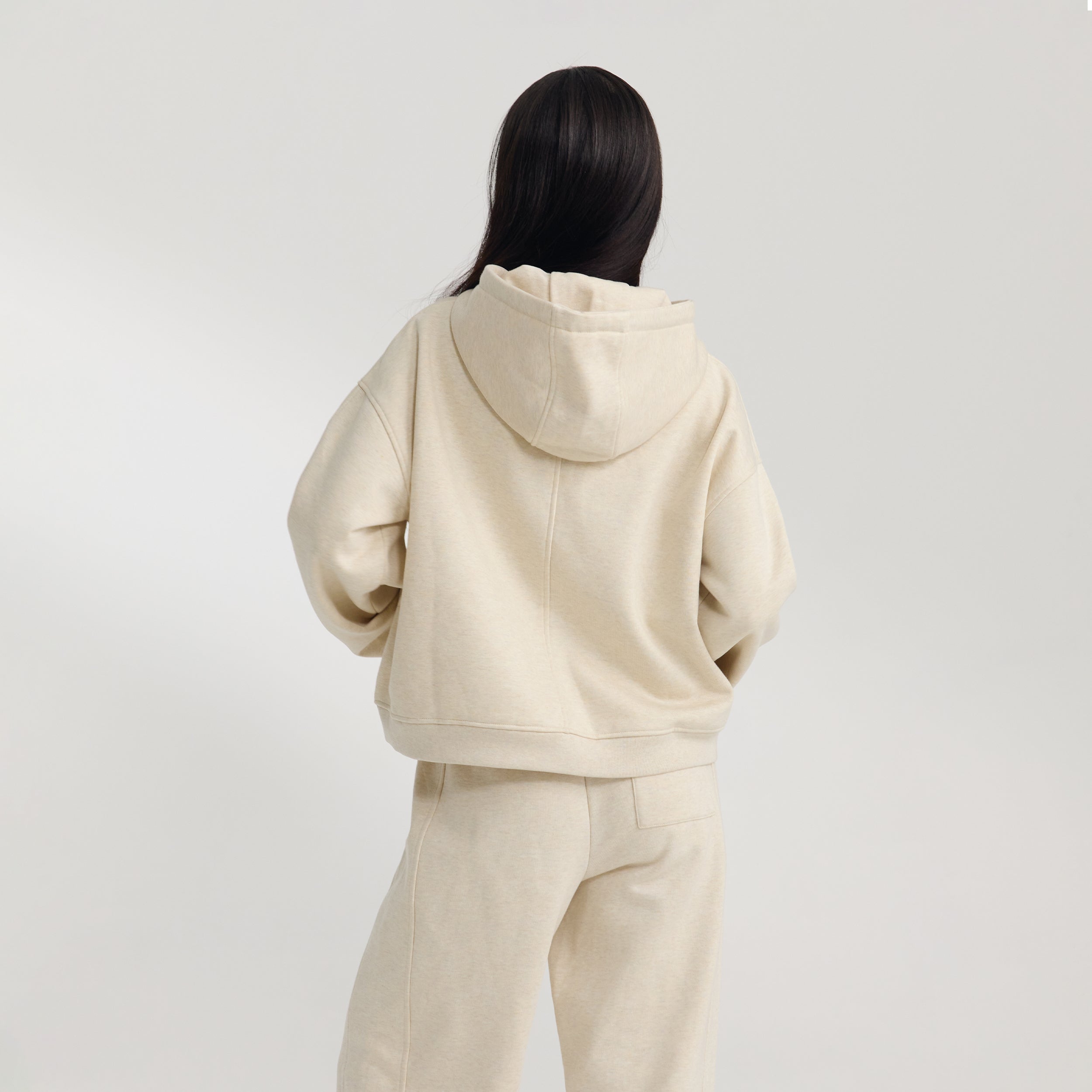 Oversized Hoodie | Oversized Hoodie - Oat Marl
