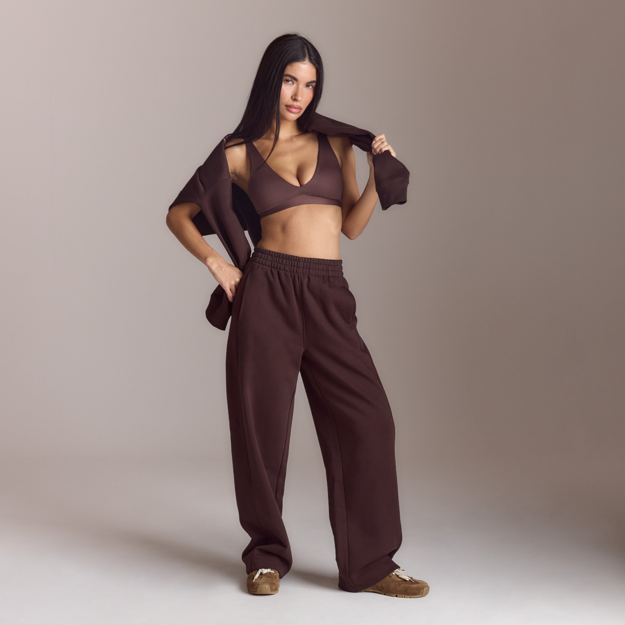 Lounge Living Straight-Leg Joggers | Lounge Living Straight-Leg Joggers - Chocolate