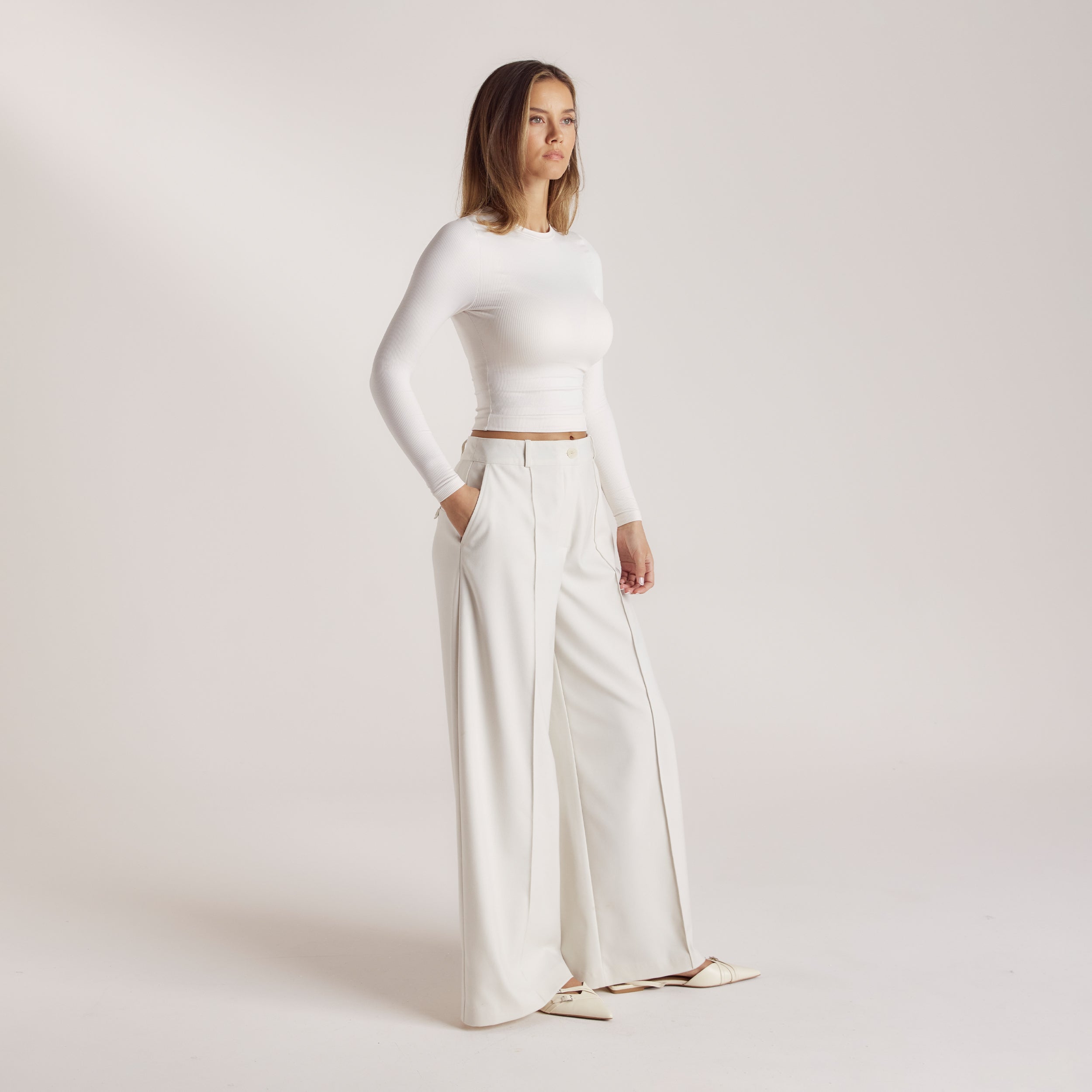 Wide-Leg Tailored Pants | Nicola, XS/Regular