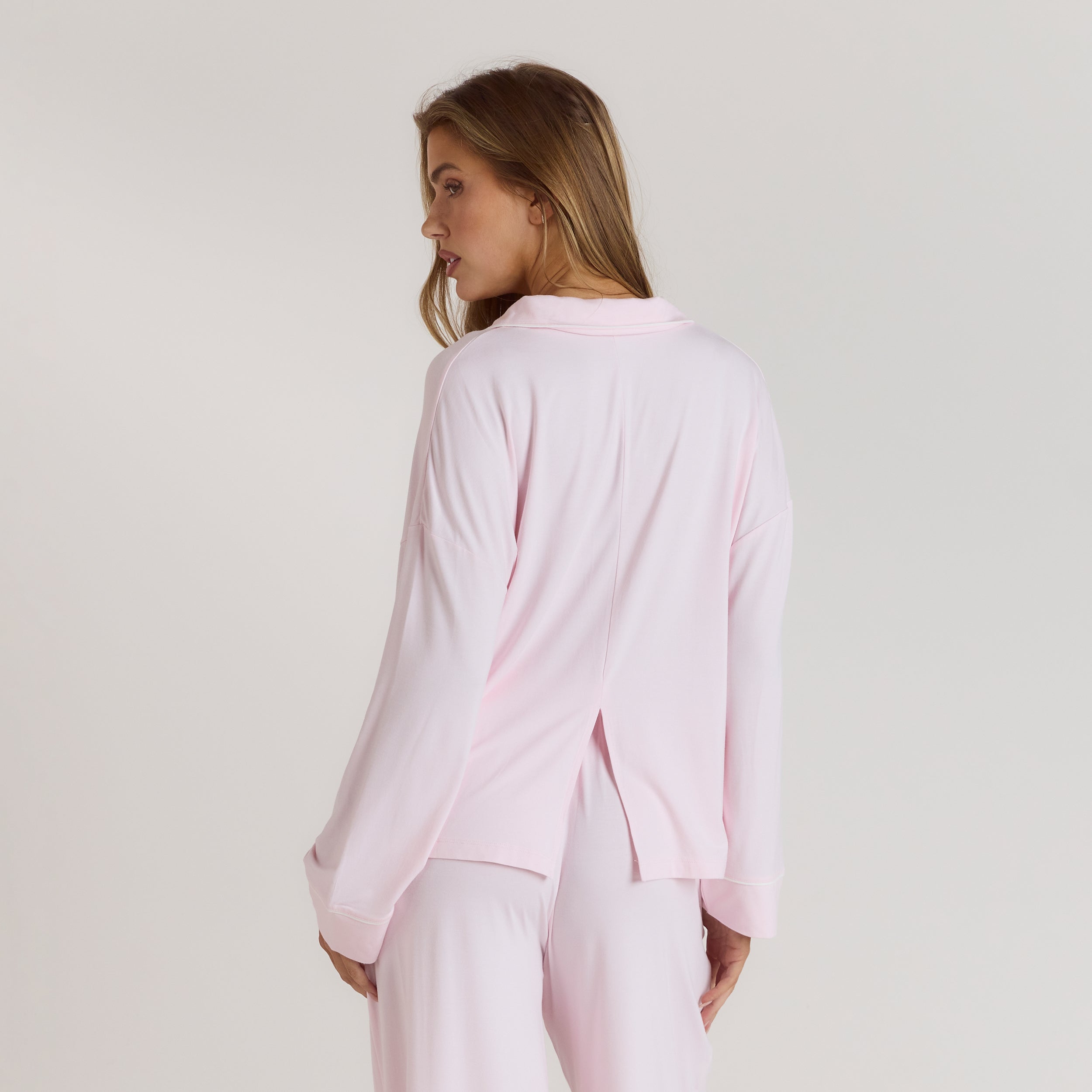 Modal Pyjama Shirt | Modal Pajama Shirt - Pink